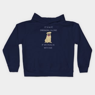 Drinking with My Pup Kids Hoodie